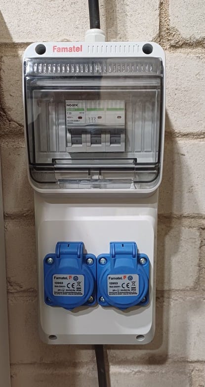 Atliktas elektros darbas