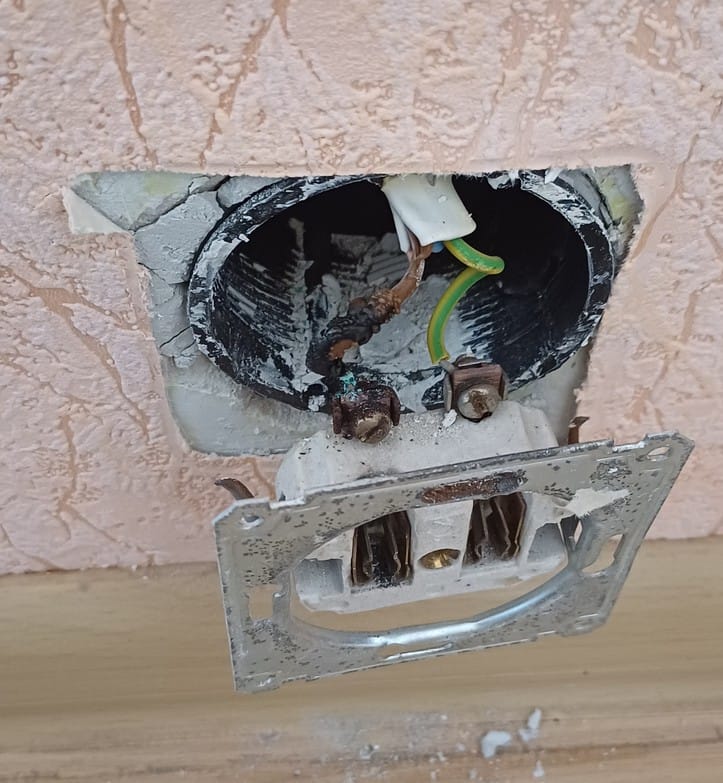 Atliktas elektros darbas