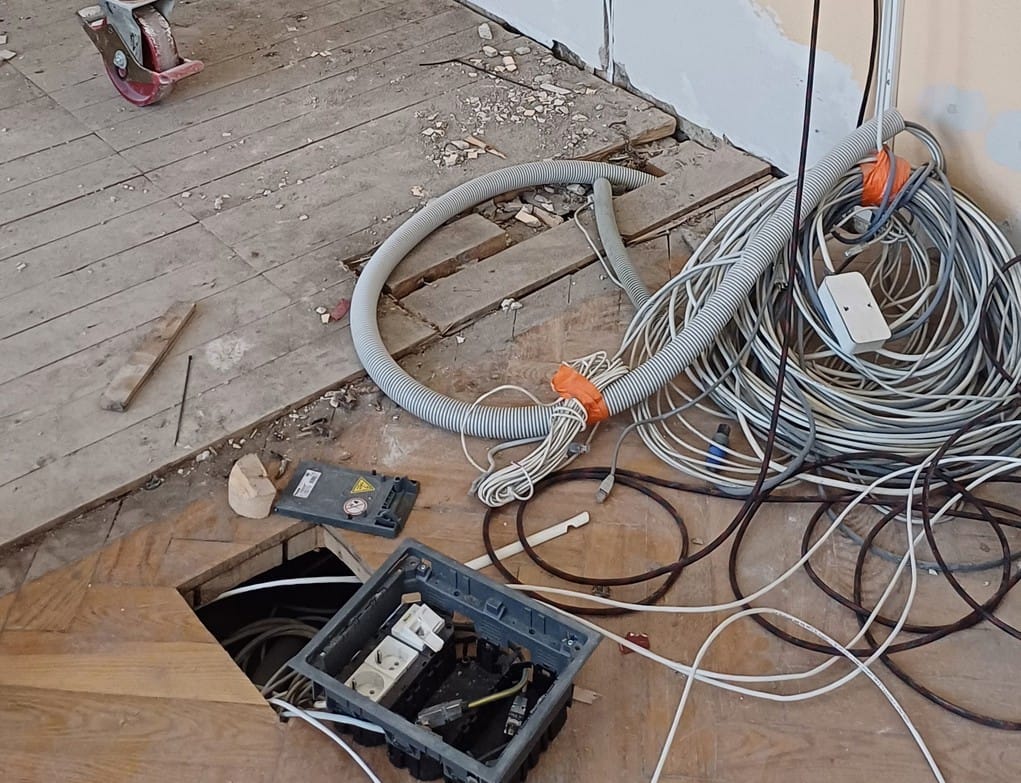 Atliktas elektros darbas